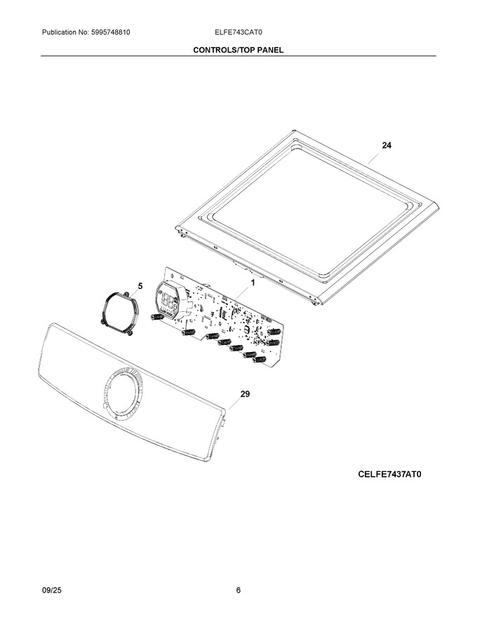 Diagram for ELFE743CAT0