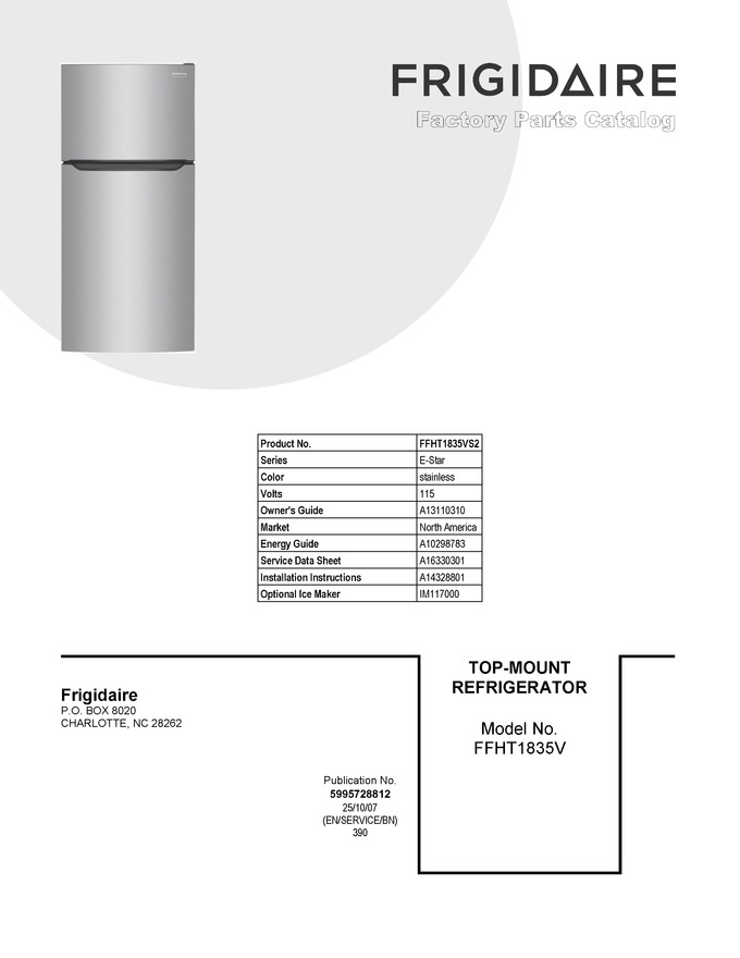 Diagram for FFHT1835VS2