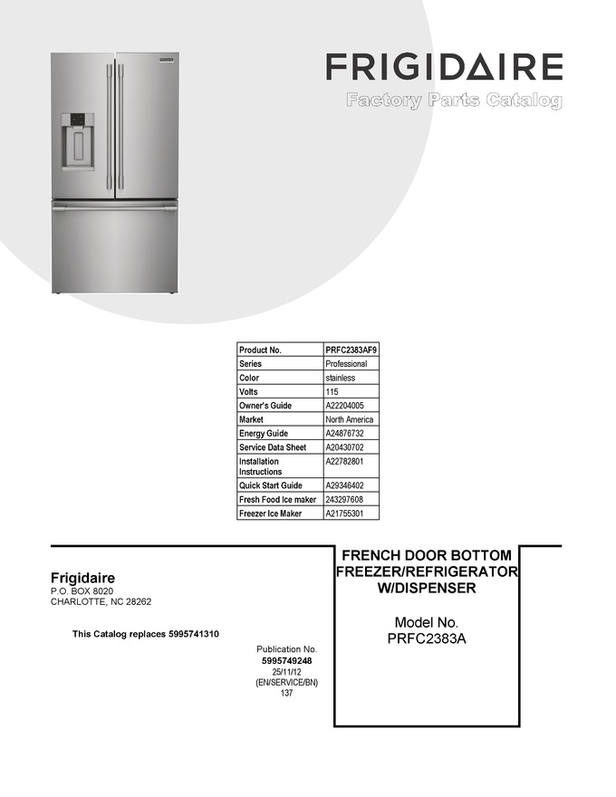 Diagram for PRFC2383AF9