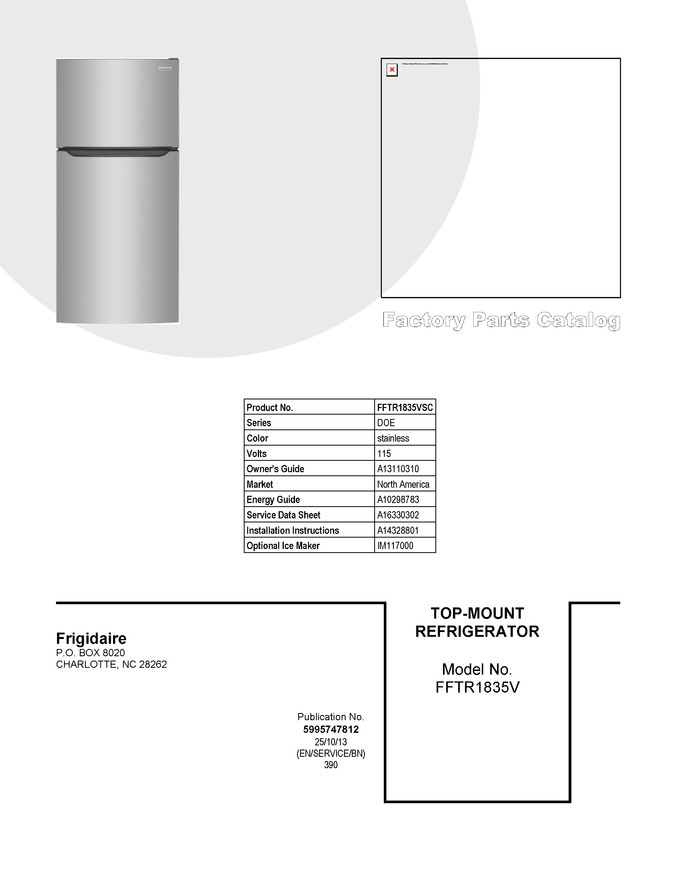 Diagram for FFTR1835VSC