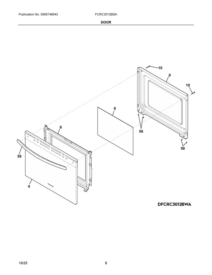 Diagram for FCRC3012BSA