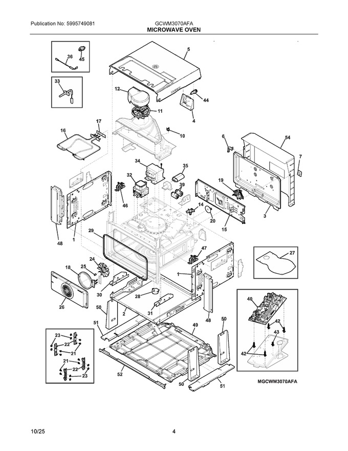 Diagram for GCWM3070AFA