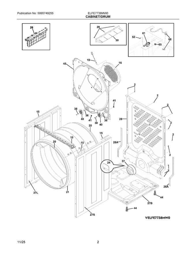 Diagram for ELFE7738MW0