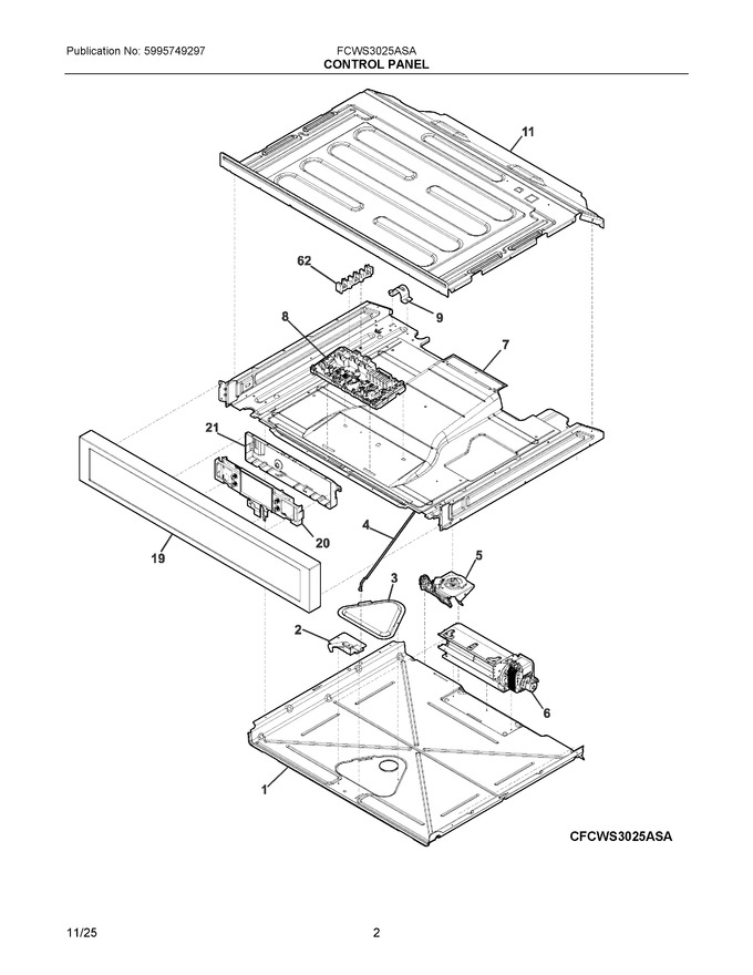Diagram for FCWS3025ASA