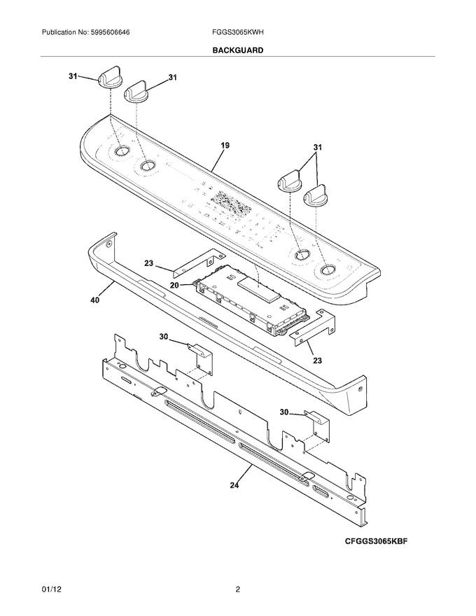 Diagram for FGGS3065KWH