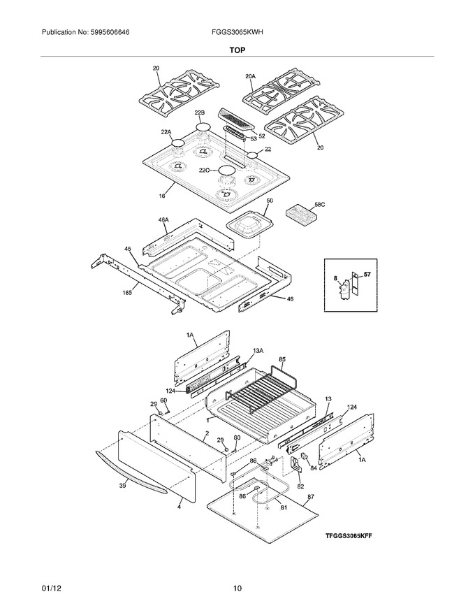 Diagram for FGGS3065KWH