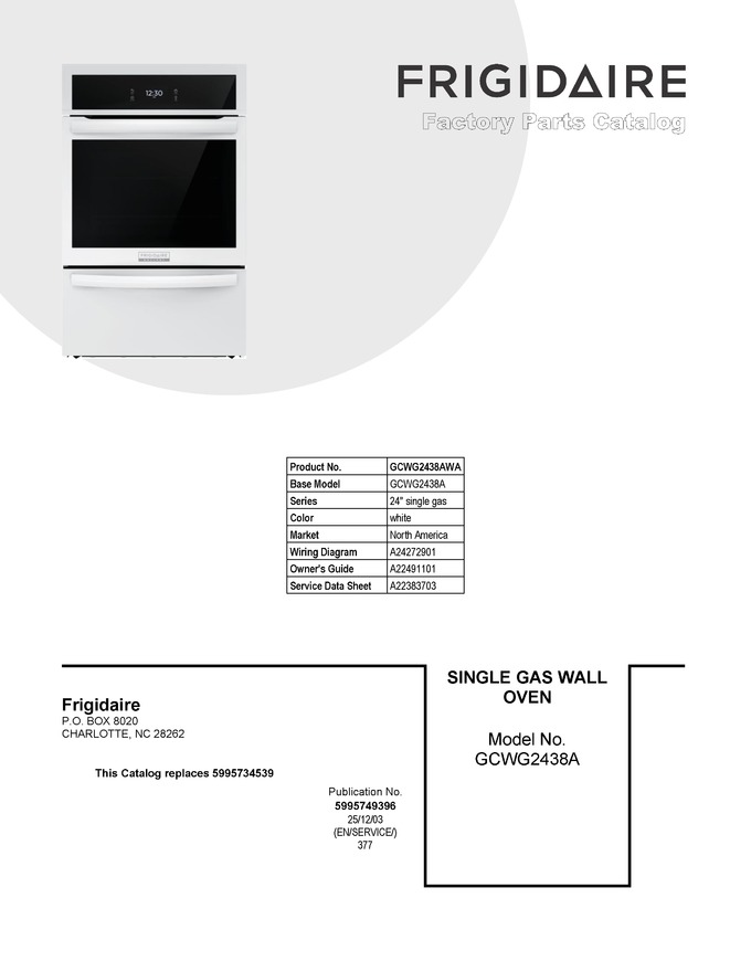Diagram for GCWG2438AWA