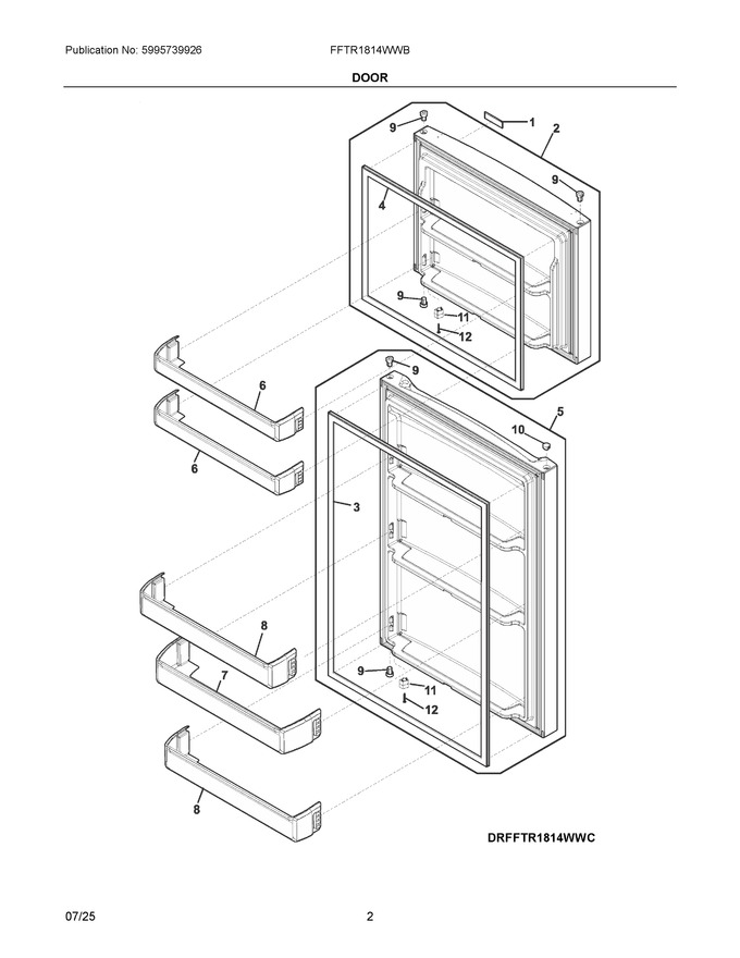 Diagram for FFTR1814WWB