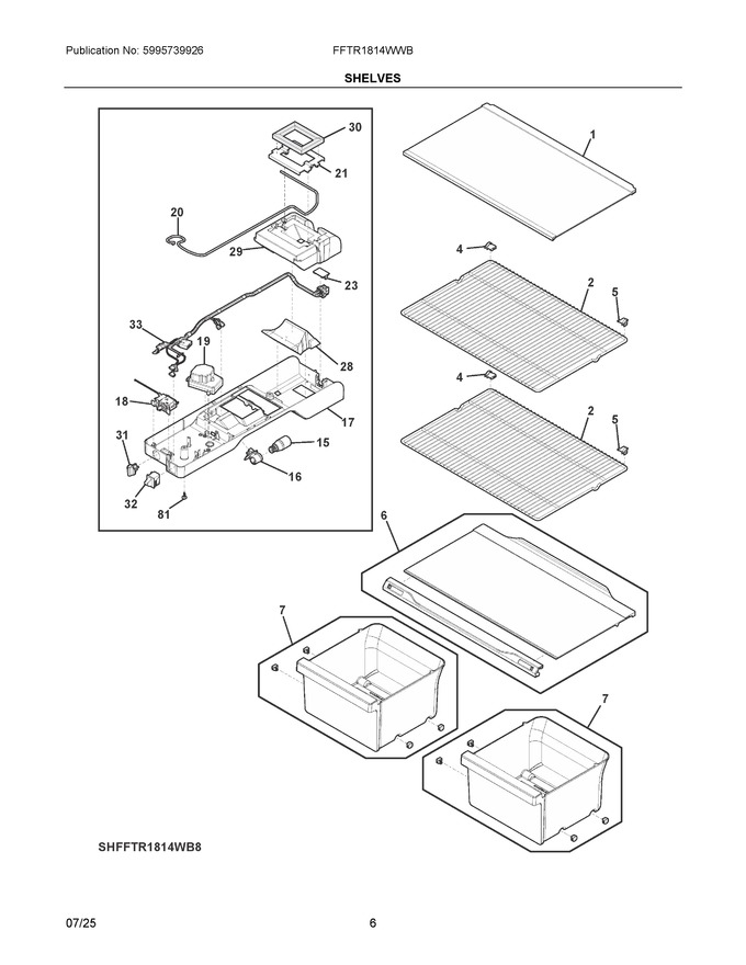 Diagram for FFTR1814WWB