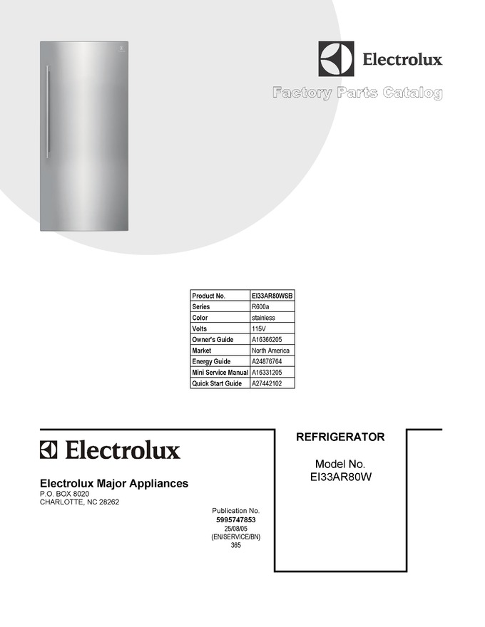Diagram for EI33AR80WSB