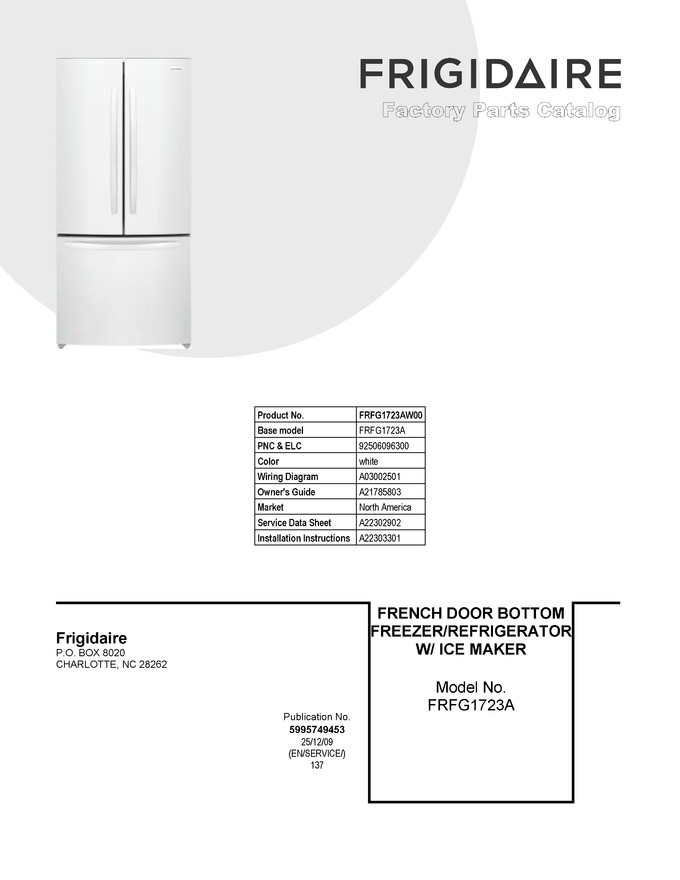 Diagram for FRFG1723AW00