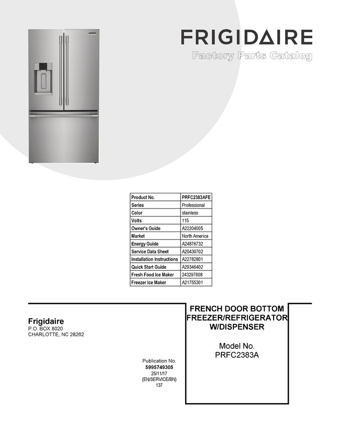 Diagram for PRFC2383AFE
