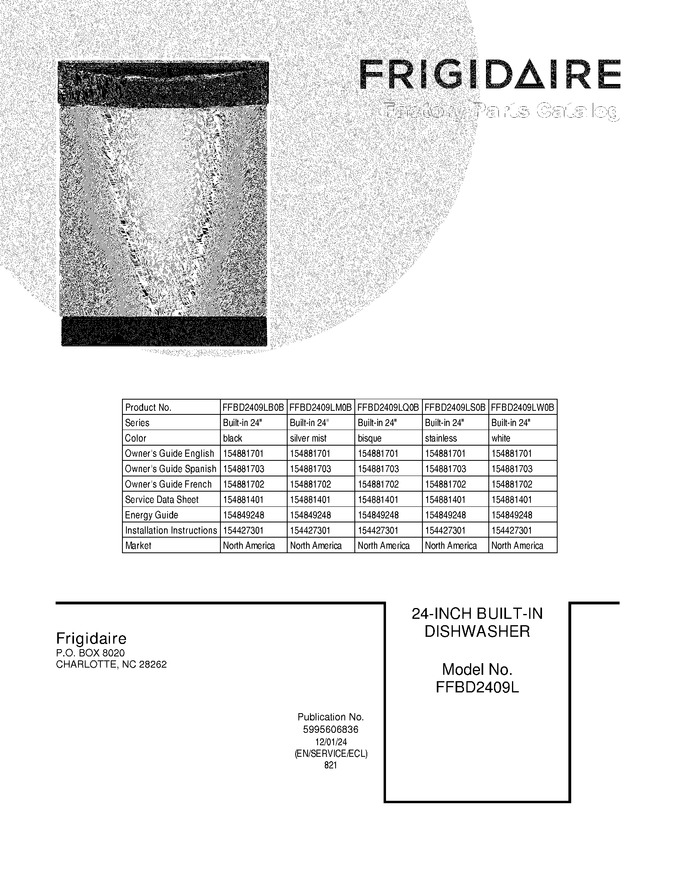 Diagram for FFBD2409LS0B