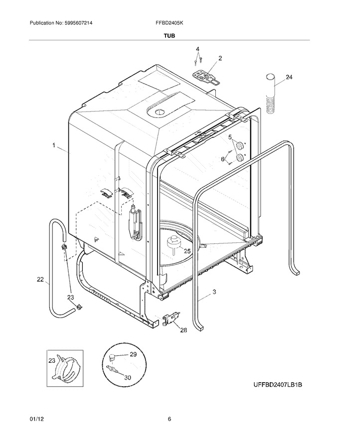 Diagram for FFBD2405KW1B