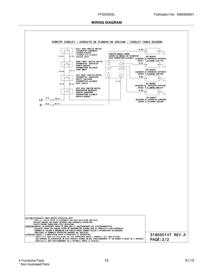 Diagram for FFGS3025LBE