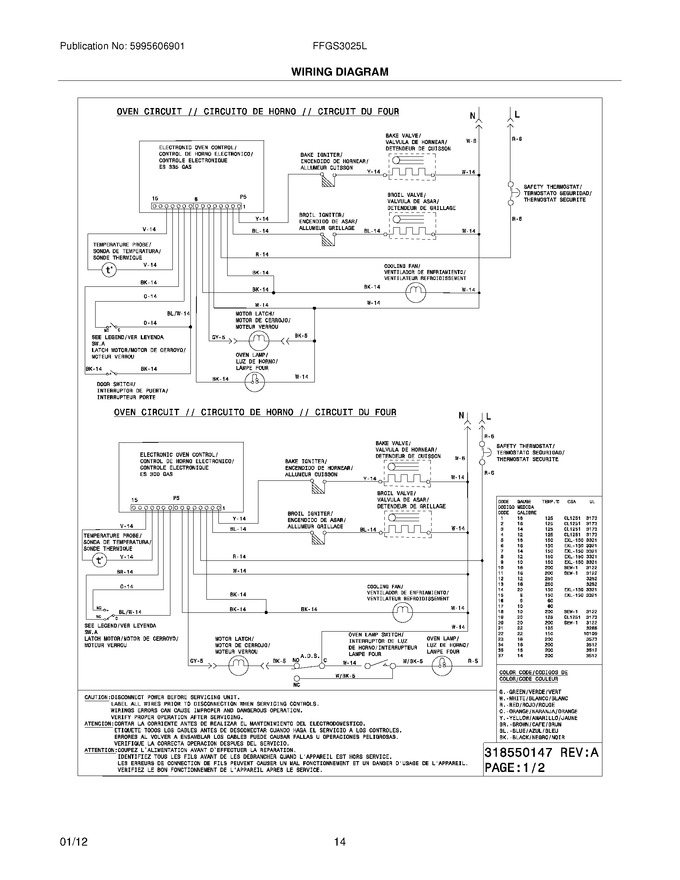 Diagram for FFGS3025LBE