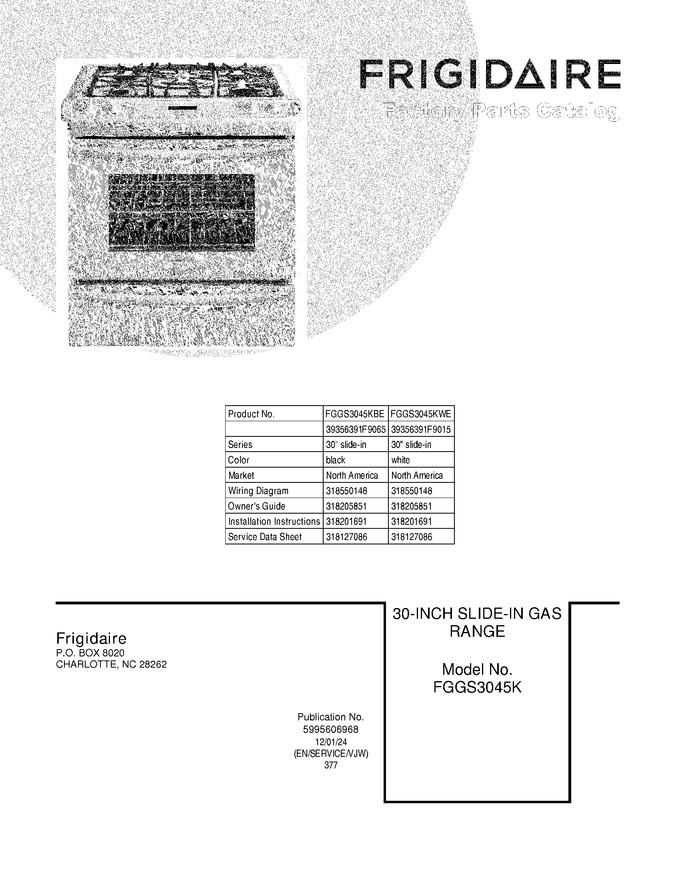 Diagram for FGGS3045KBE