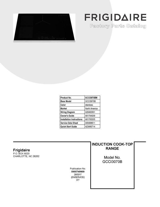 Diagram for GCCI3070BM