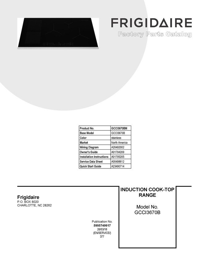 Diagram for GCCI3670BM