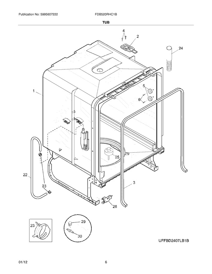 Diagram for FDB520RHC1B