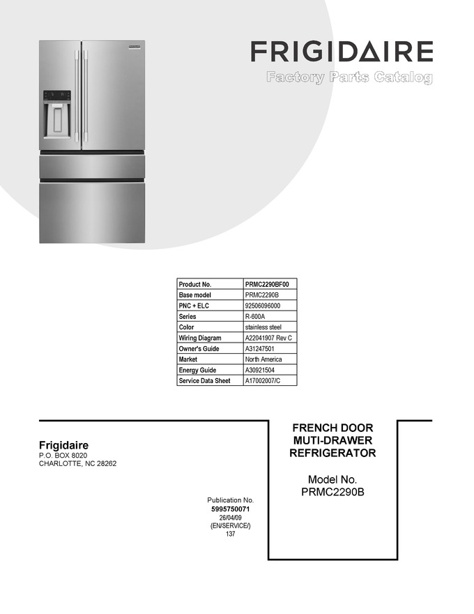 Diagram for PRMC2290BF00