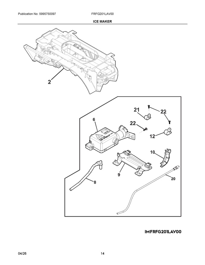 Diagram for FRFG201LAV00