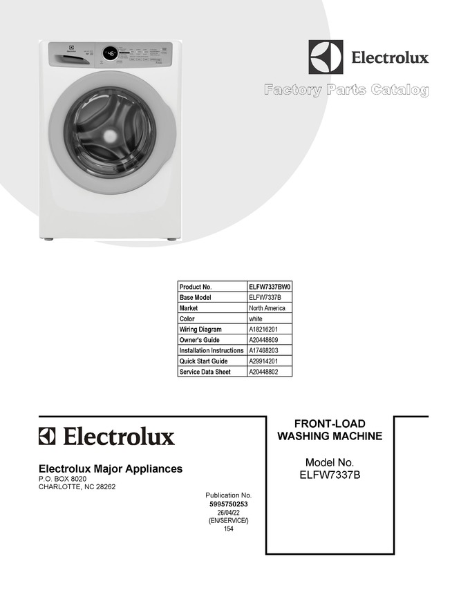 Diagram for ELFW7337BW0