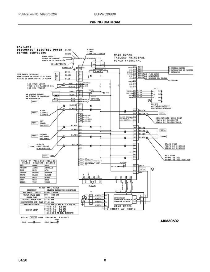Diagram for ELFW7626BD0