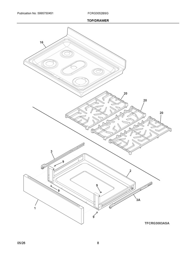 Diagram for FCRG3052BSG