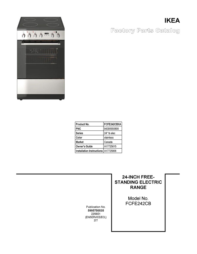 Diagram for FCFE242CBXA