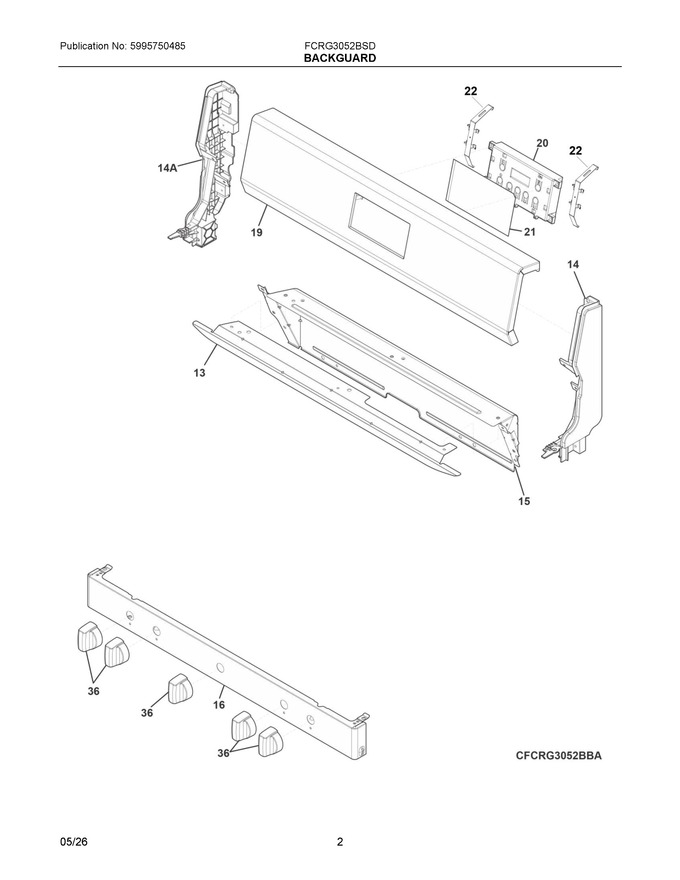 Diagram for FCRG3052BSD