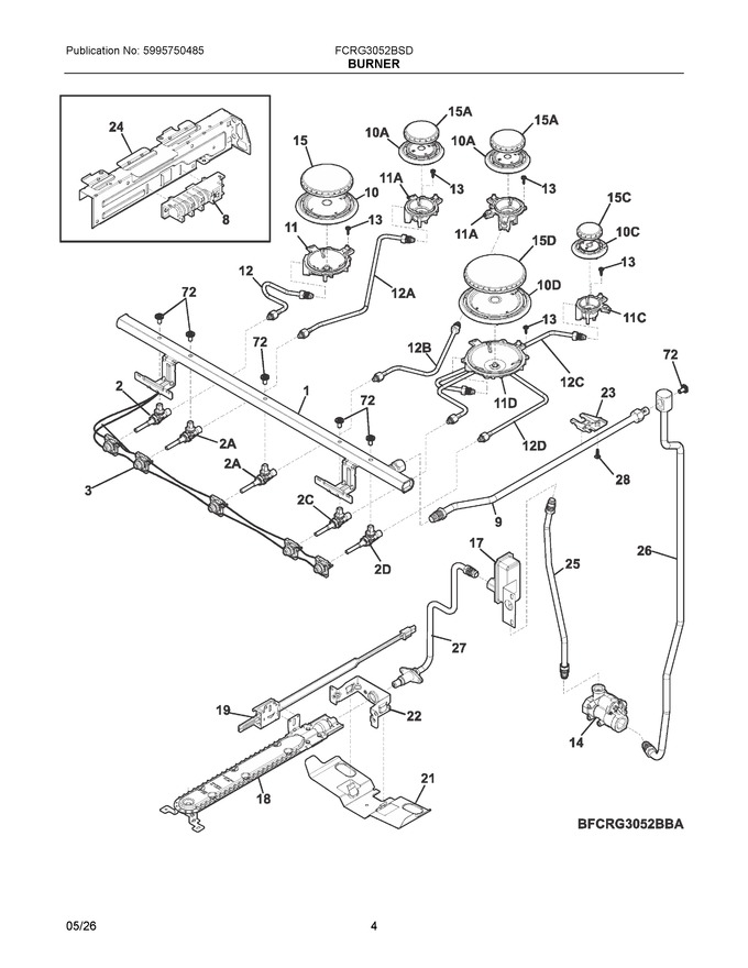 Diagram for FCRG3052BSD