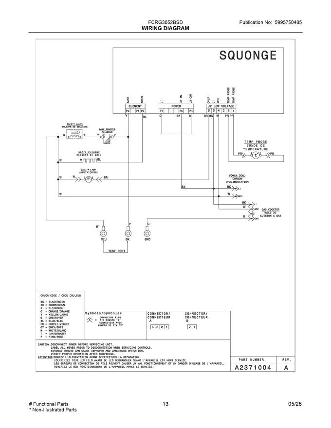 Diagram for FCRG3052BSD
