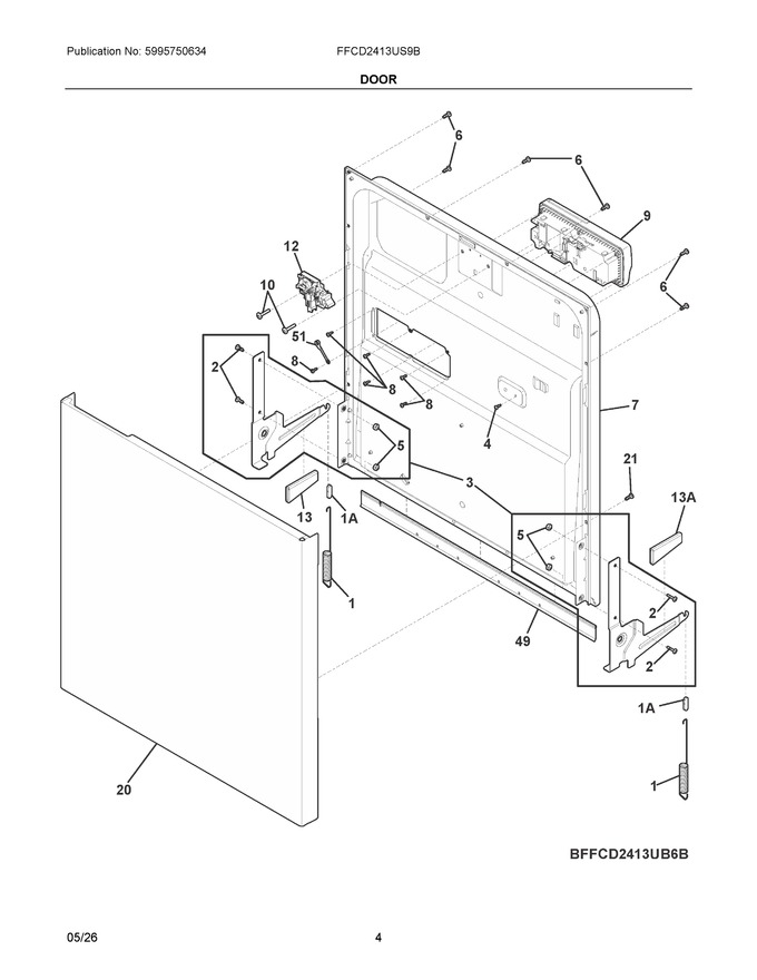 Diagram for FFCD2413US9B