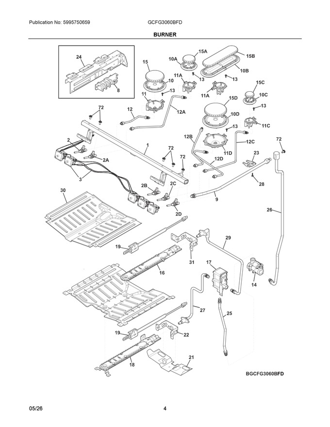 Diagram for GCFG3060BFD