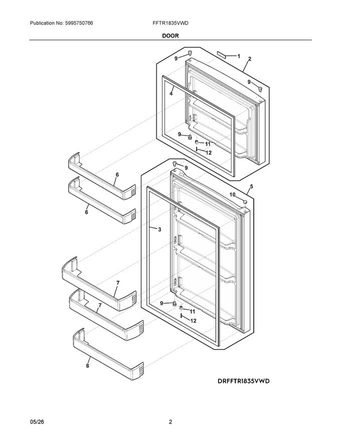 Diagram for FFTR1835VWD