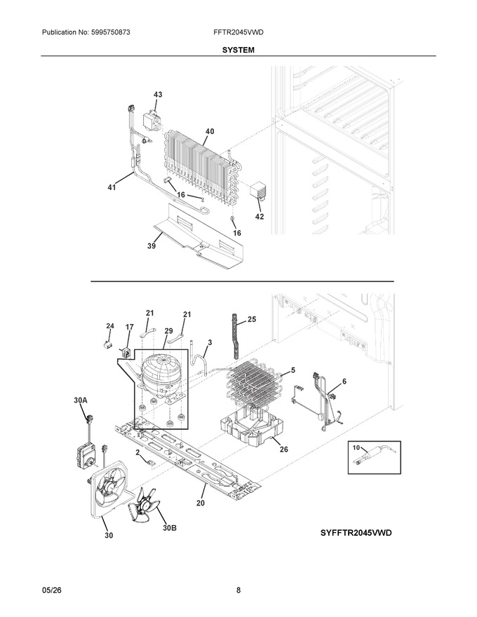 Diagram for FFTR2045VWD