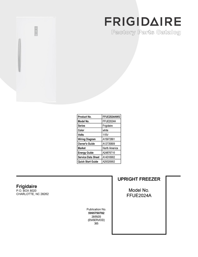 Diagram for FFUE2024AWG