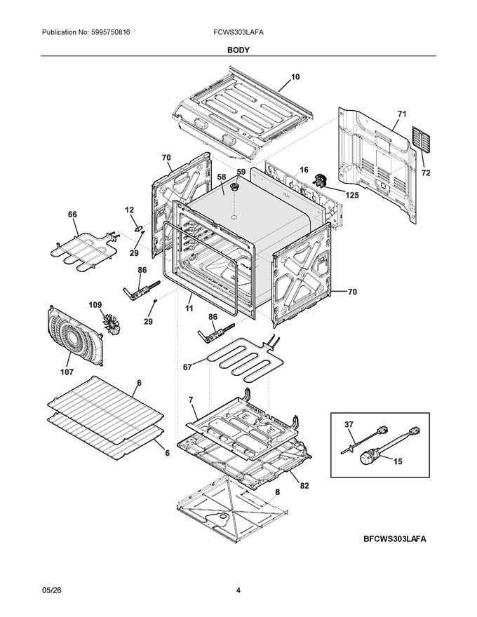 Diagram for FCWS303LAFA