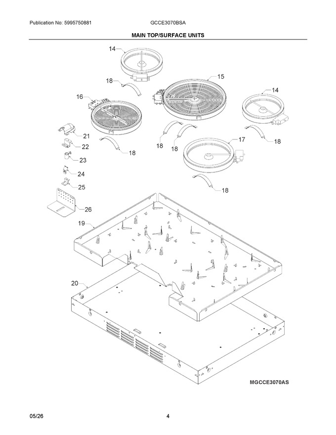 Diagram for GCCE3070BSA