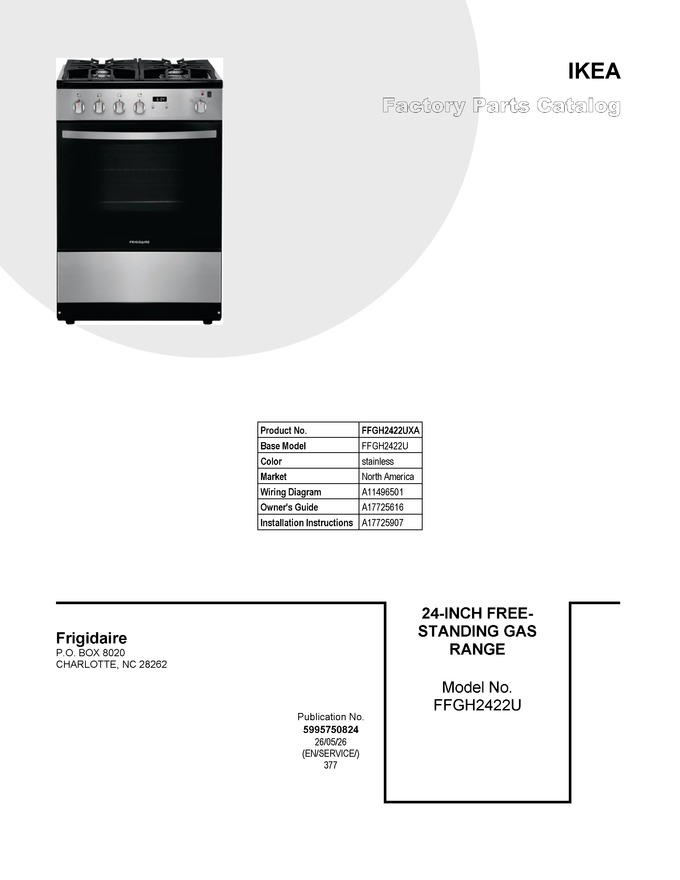 Diagram for FFGH2422UXA