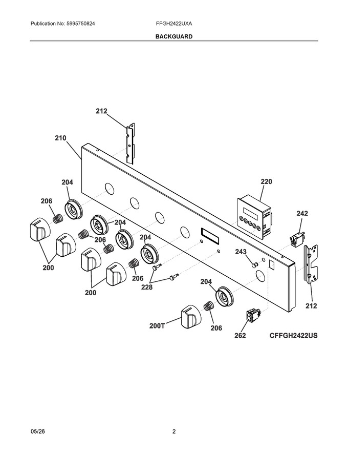 Diagram for FFGH2422UXA
