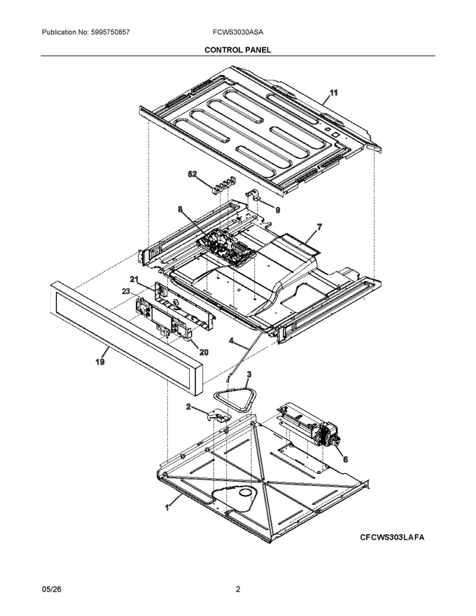Diagram for FCWS3030ASA