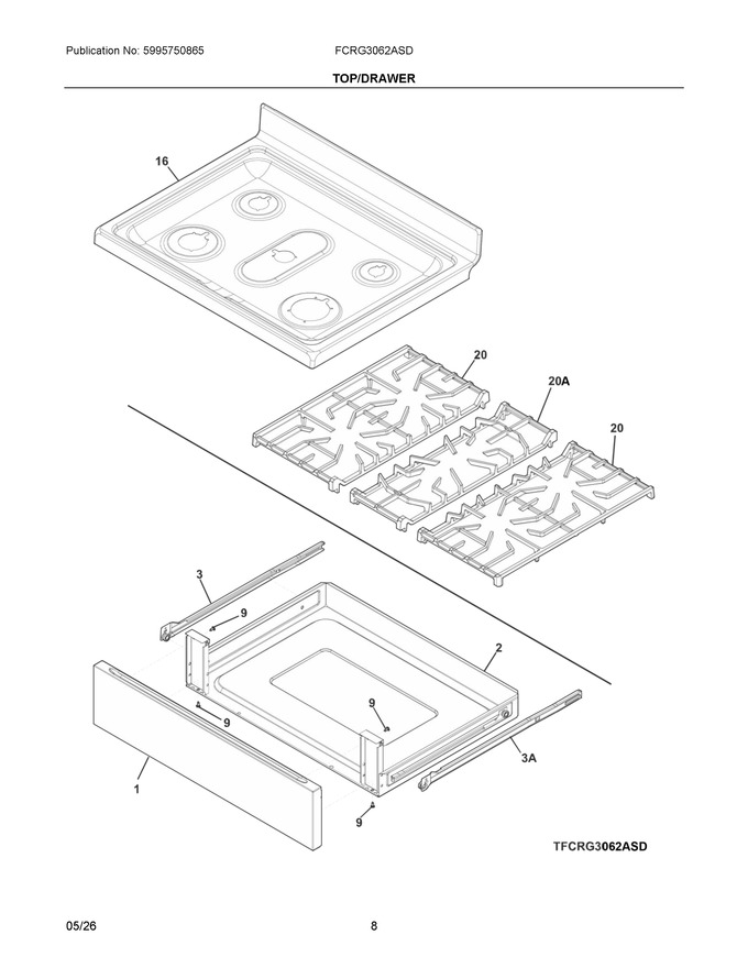 Diagram for FCRG3062ASD