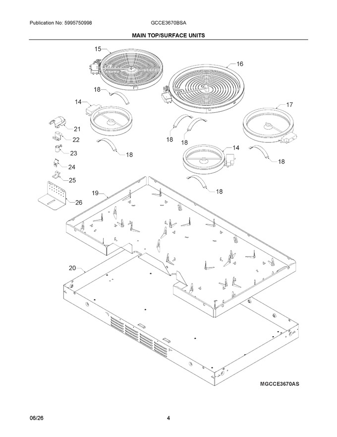 Diagram for GCCE3670BSA