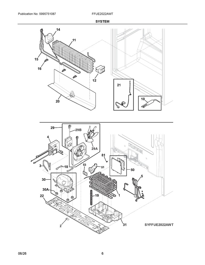 Diagram for FFUE2022AWT