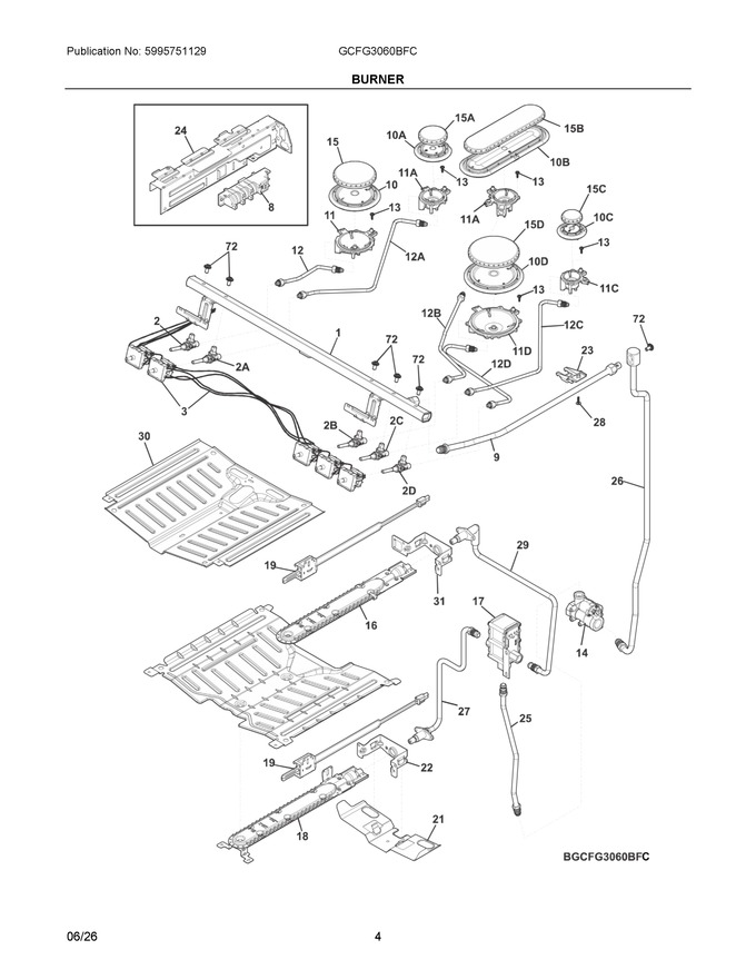 Diagram for GCFG3060BFC