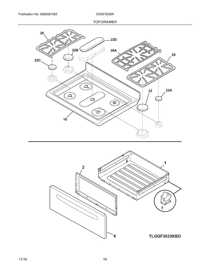 Diagram for DGGF3032KBJ