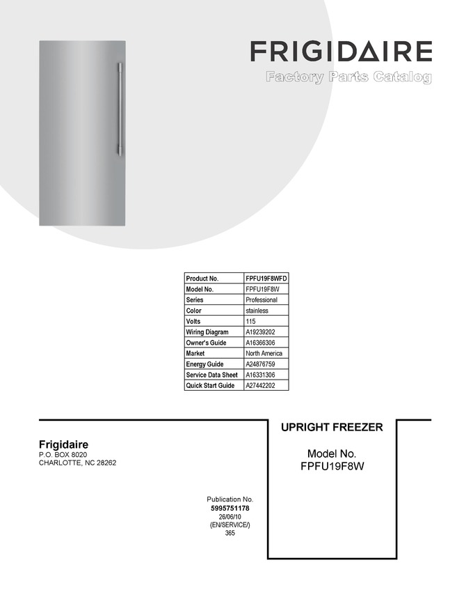 Diagram for FPFU19F8WFD