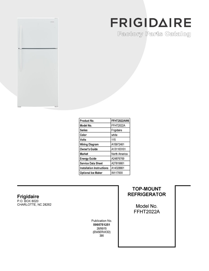 Diagram for FFHT2022AW6